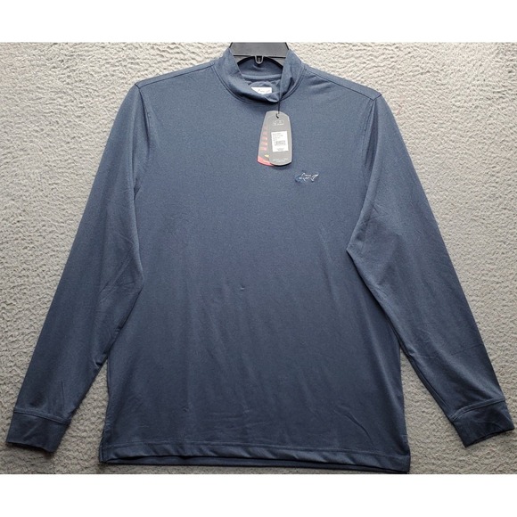 Greg Norman Golf Performance Shirt Mens Small Navy Play-Dry Long Sleeve G7XLK904 - Picture 1 of 7
